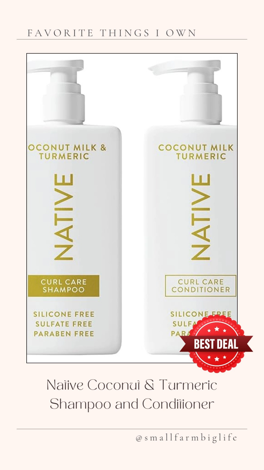 Native shampoo and conditioner is one of my favorite affordable hair care finds and this coconut and turmeric scent is so good. Amazon has an early Prime Day deal on this two pack right now and seven more scents are also on sale today making it a great time to stock up on your favorites or try a new scent. Sulfate and dye free with naturally derived ingredients that work on all hair types. Tap to shop before the price goes back up! 

 #LTKmorningroutine #LTKselfcare #LTKSaleAlert