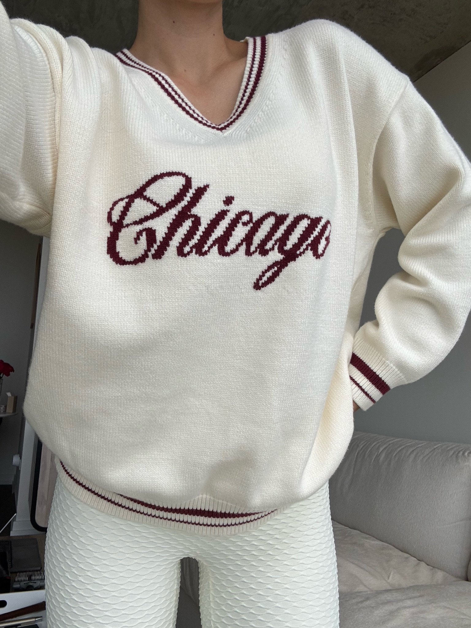 Chicago collegiate sweater from Alice & Wonder ♥️ #sweaterweather #fallfashion #winterstyle #giftideas

#LTKHoliday #LTKFindsUnder100