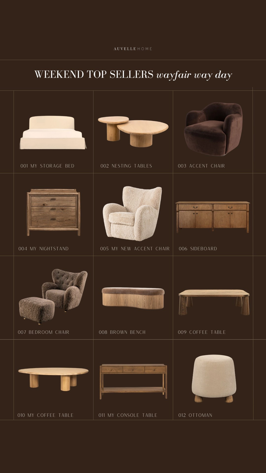 top sellers this weekend #wayfair #wayday