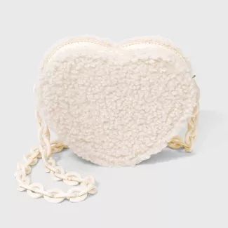 Girls' Heart Shape Crossbody Bag - art class™ White | Target