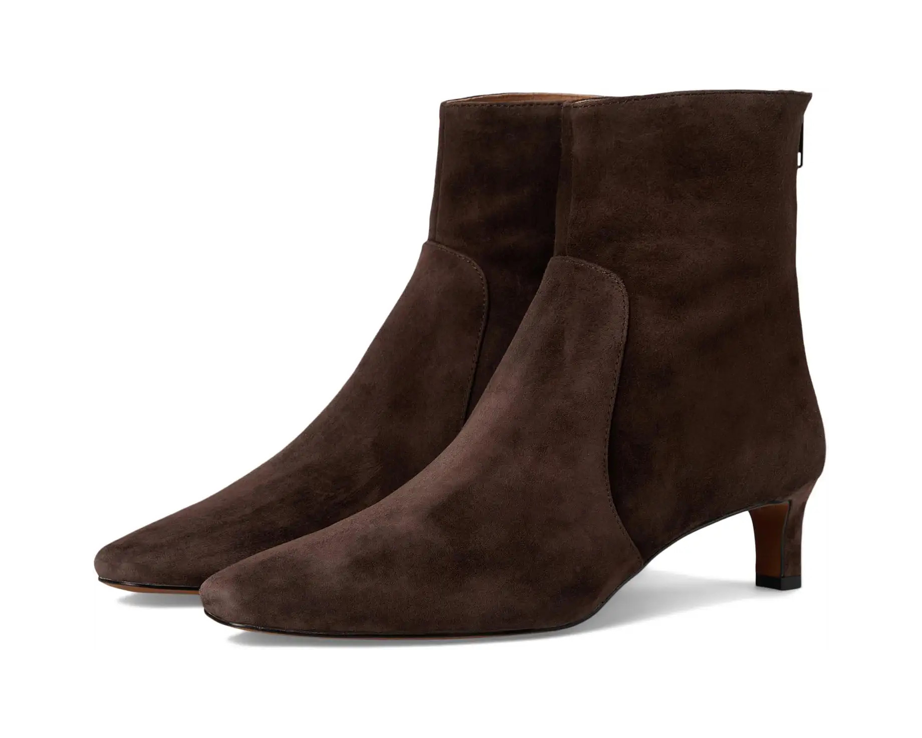 Dimes Kitten Heel Boot - Suede | Zappos