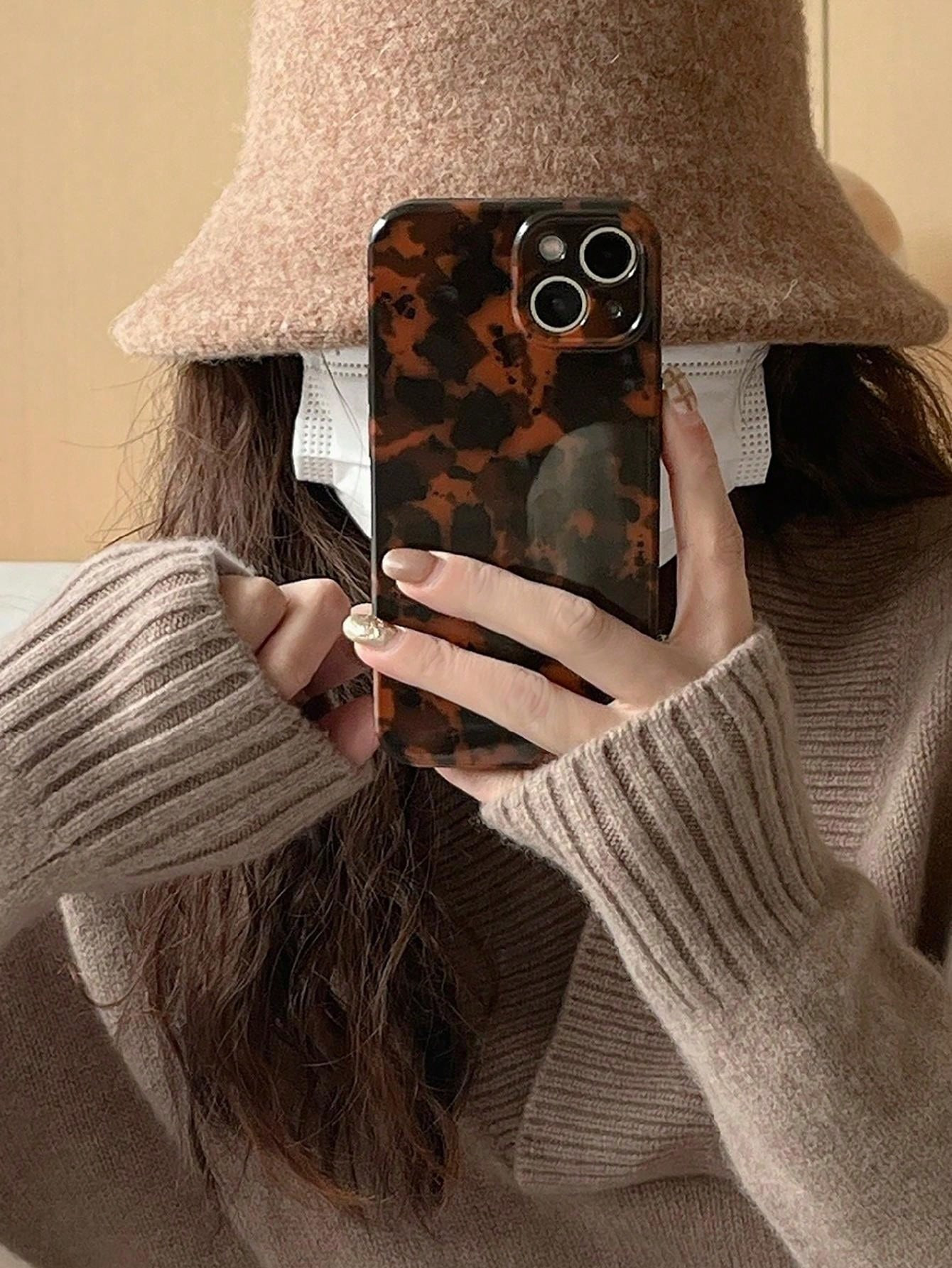 Vintage Amber Color Phone Case Fit For Apple IPhone16 Pro Max/16 Pro/15 Pro Max/14 Pro Max/13 Pro... | SHEIN