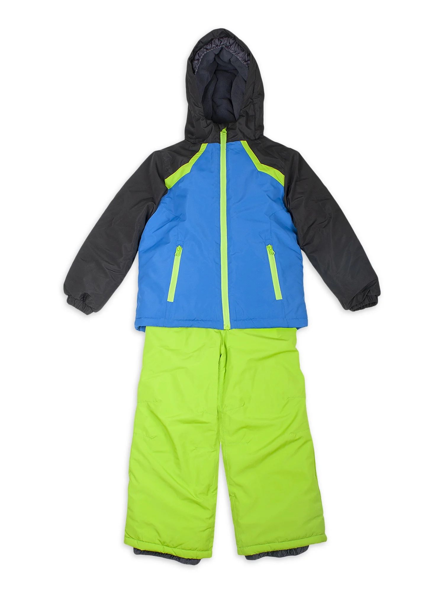 Iceburg Boys Racer Jacket & Snow Bib 2 Piece Set, Sizes 4-18 - Walmart.com | Walmart (US)