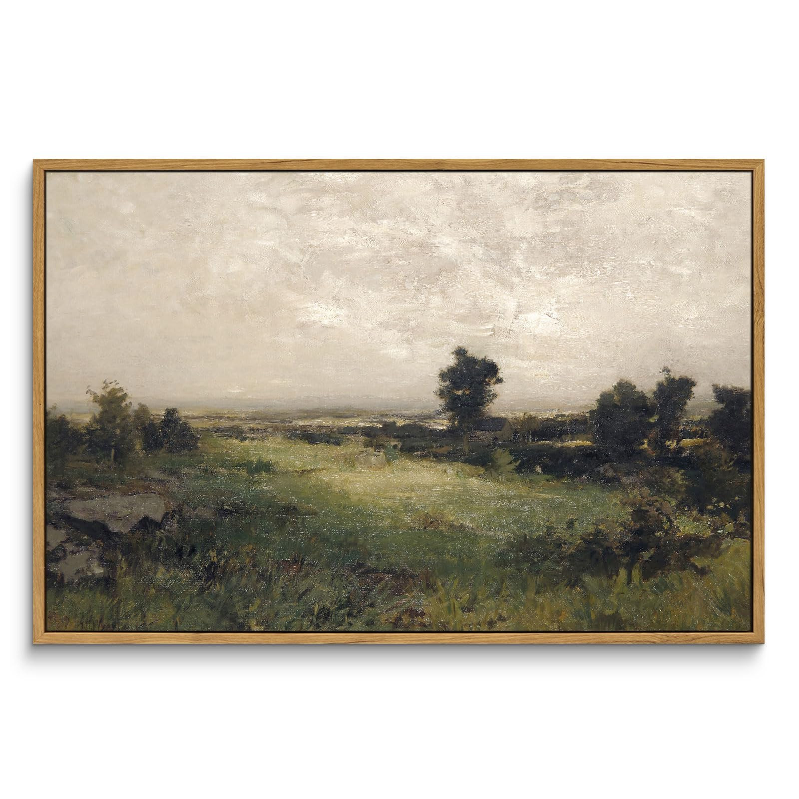 InSimSea Framed Canvas Wall Art Vintage Decor, Landscape Wall Art Room Decor, Large Classical Sce... | Amazon (US)