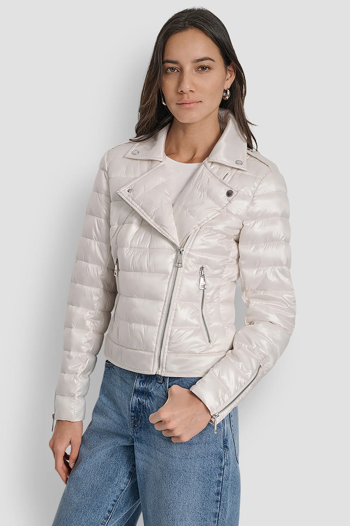 MOTO-STYLE PUFFER JACKET | DKNY