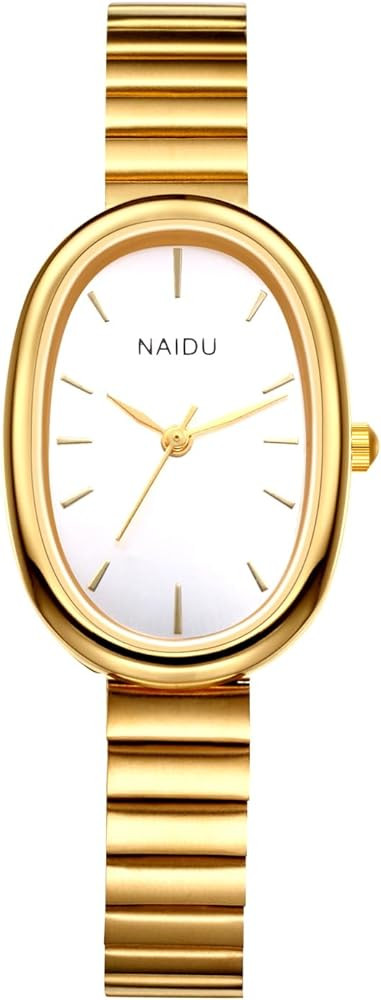 Avaner Women's Ultra-Thin Oval Watches: Stainless Steel Slim Strap Small Face Ladies Elegant Dres... | Amazon (US)