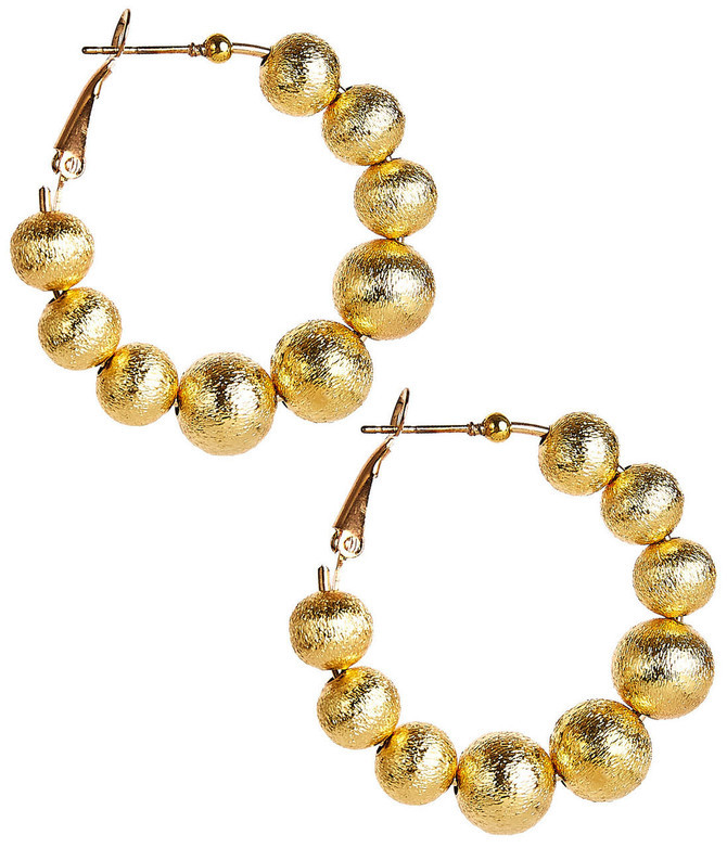 Georgia Hoop - Brushed Gold 10mm | Lisi Lerch Inc