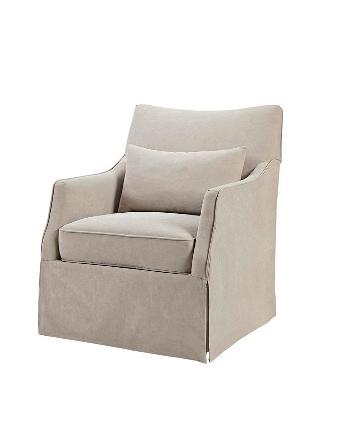 London Skirted Swivel  Chair | Macys (US)