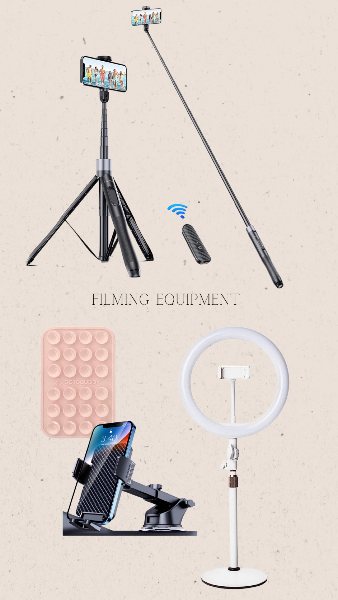 Everything I use for filming📸

#LTKFind