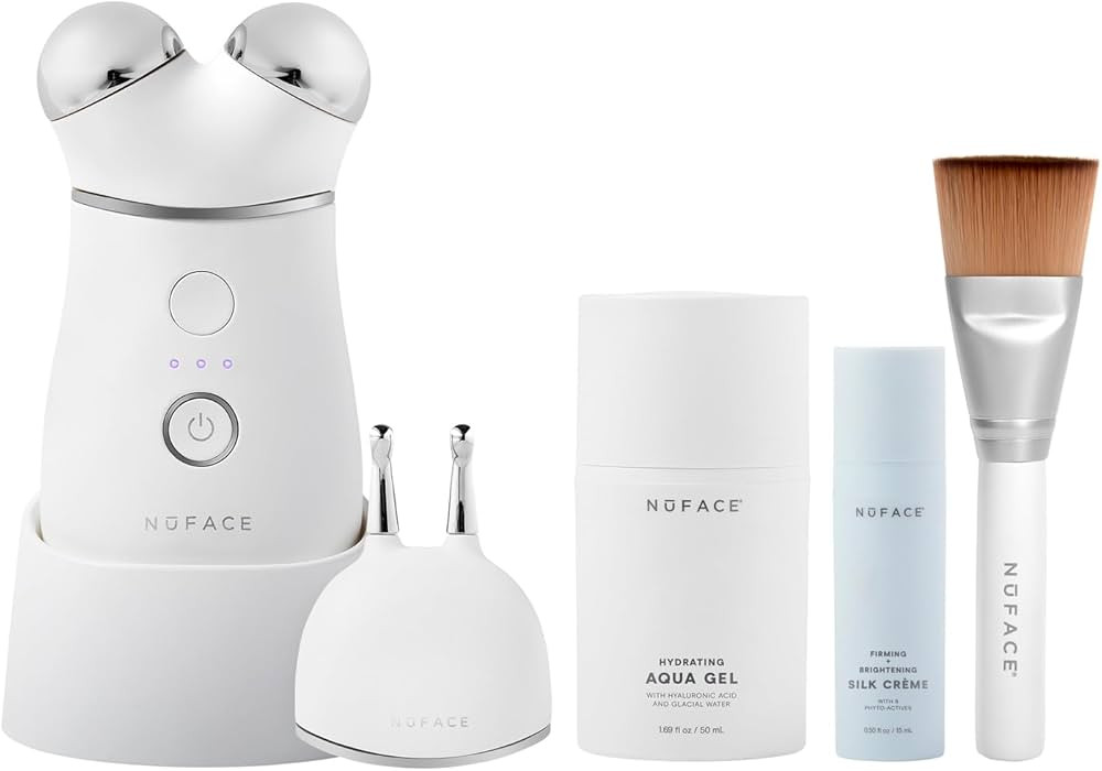 NuFACE TRINITY+ FDA Cleared Microcurrent Facial Device + Effective Lip & Eye Attachment - Skin Ti... | Amazon (US)