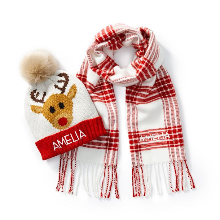Kids Scarf and Reindeer Hat Gift Set | Mark and Graham