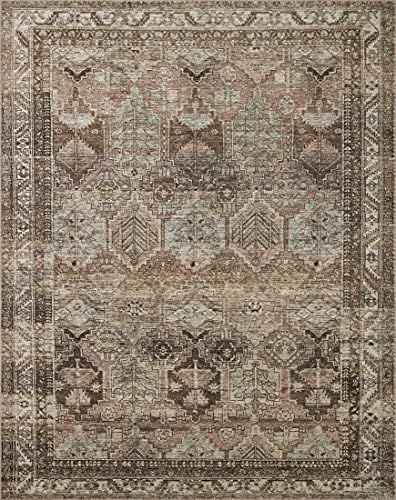 Amber Lewis x Loloi Billie Collection BIL-03 Clay / Sage, Traditional 5'-0" x 7'-6" Area Rug | Amazon (US)