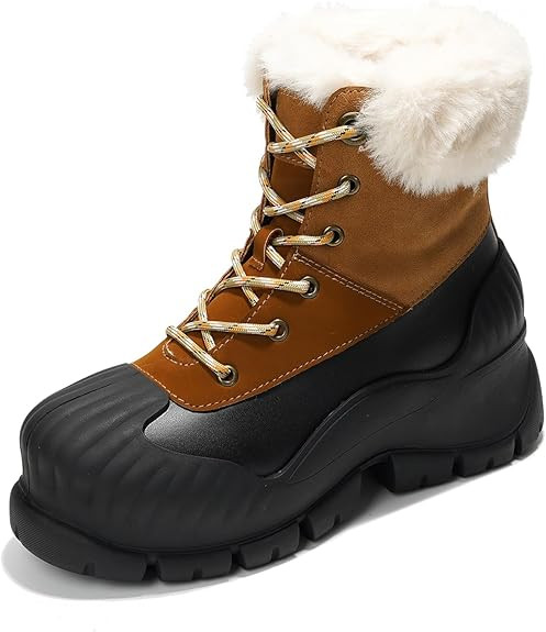 Project Cloud Snow Boots for Women Waterproof Genuine Leather 2.5" Platform Wedge Womens Boots - ... | Amazon (US)
