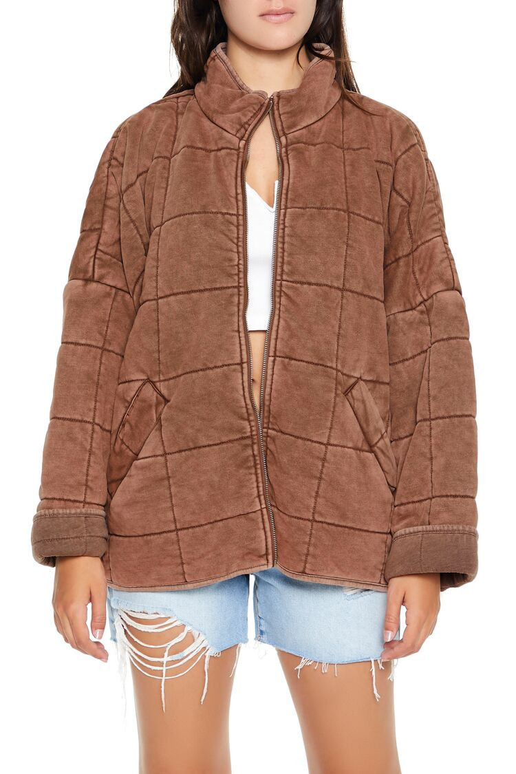 Quilted Zip-Up Jacket | Forever 21