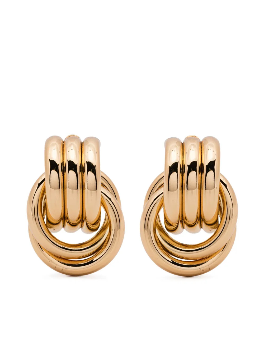 Heaven Mayhem Double Knot Earrings | Gold | FARFETCH UK | Farfetch Global