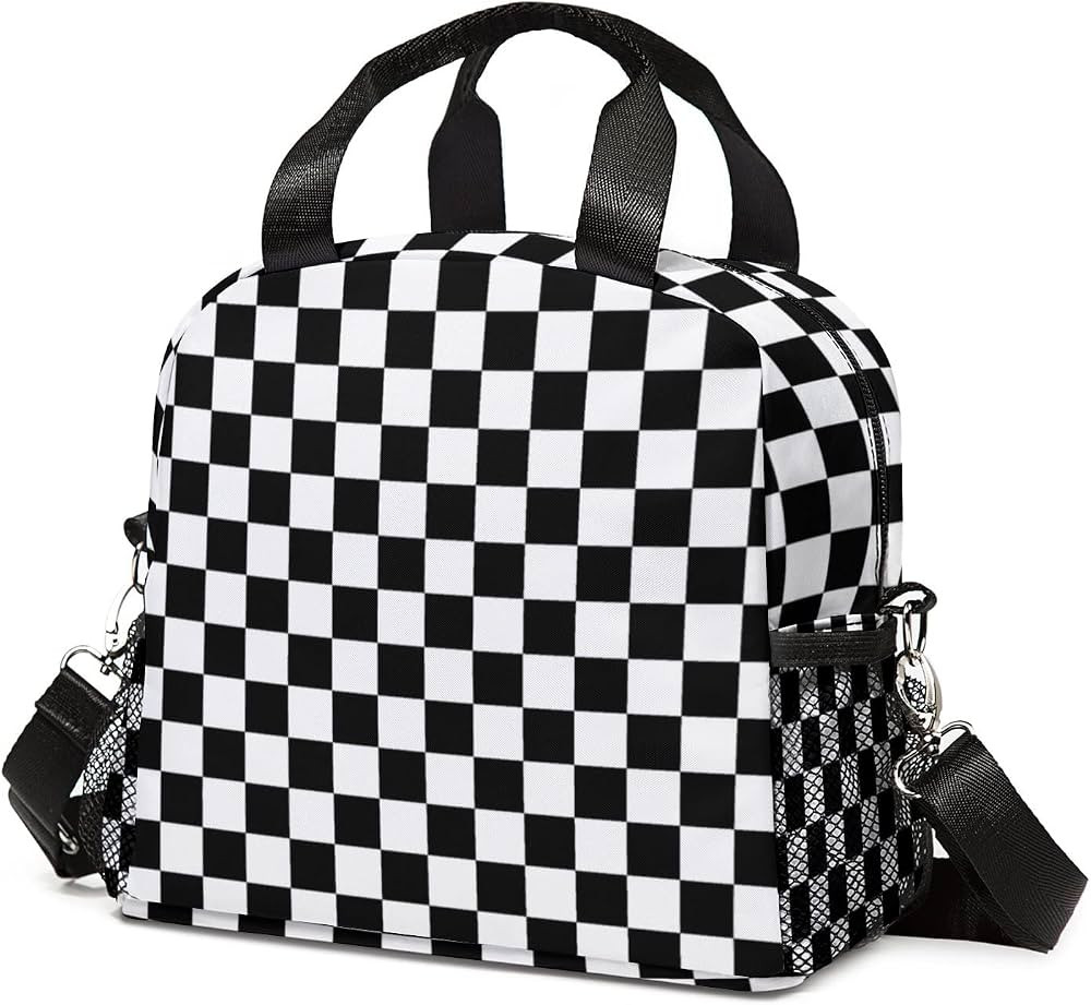 Insulated Leakproof Lunch Bags for Women with Shoulder Straps, 3D Print Lunch Pail Bag, Reusable ... | Amazon (US)