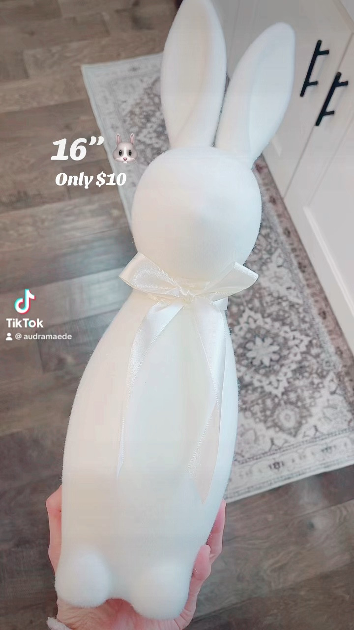 Flocked bunny 🐰 

#LTKhome #LTKSeasonal #LTKSpringSale