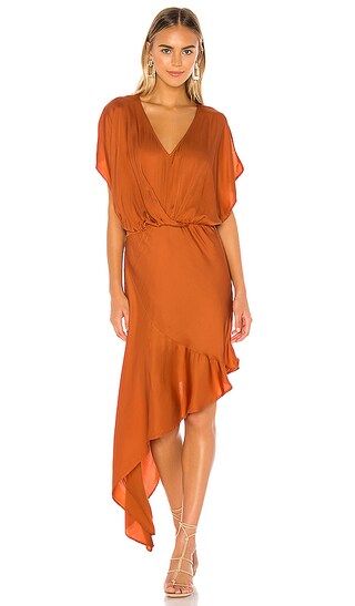 X REVOLVE Theia Dress in Copper | Revolve Clothing (Global)