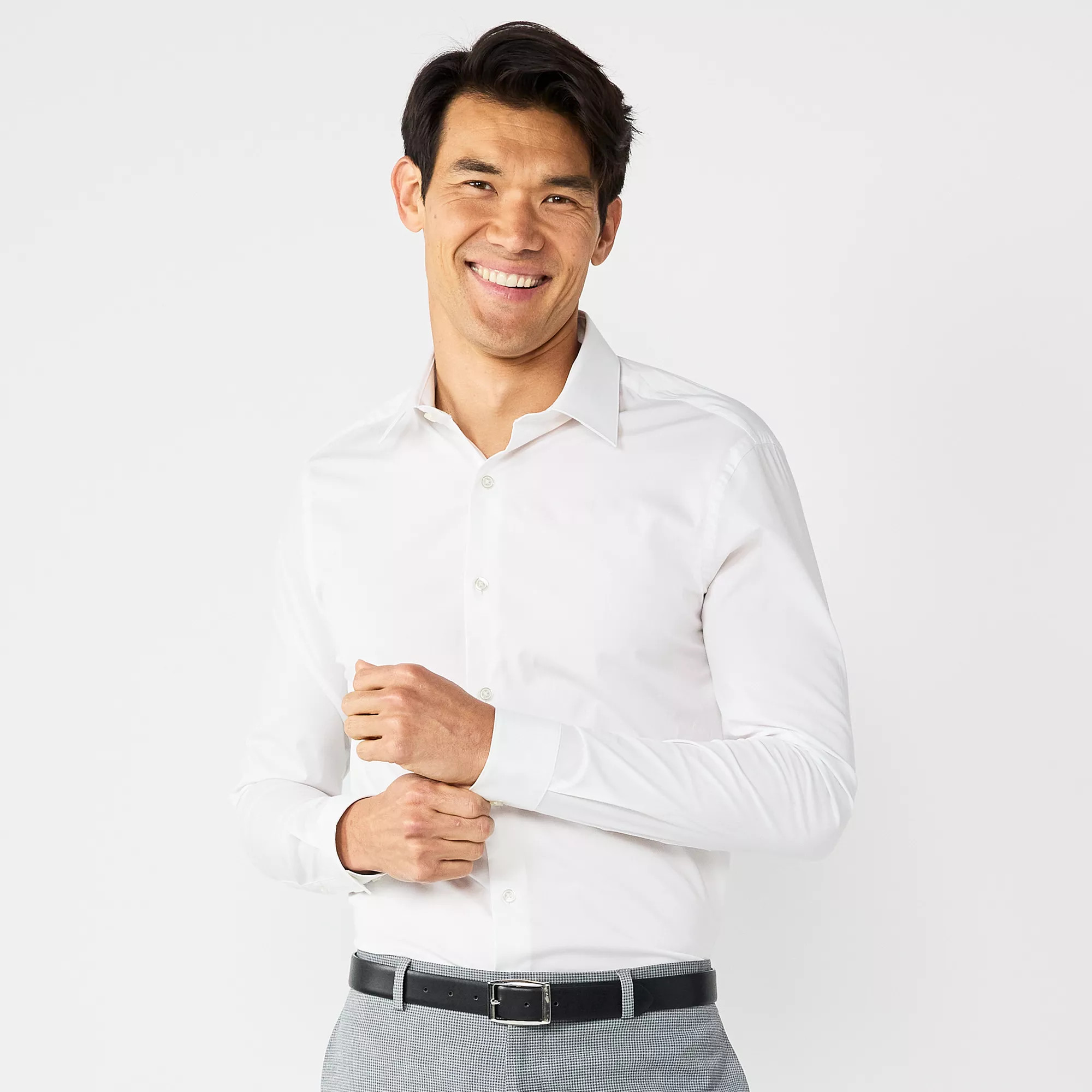 Men's Apt. 9® Premier Flex Solid Slim-Fit Dress Shirt | Kohl's