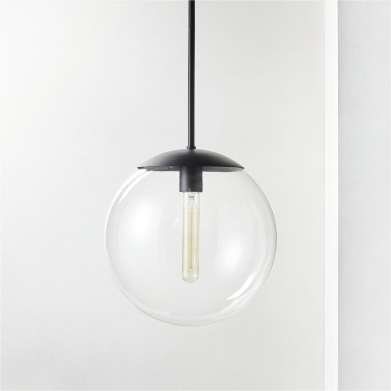 Vega Indoor-Outdoor Patio Black Pendant Light + Reviews | CB2 | CB2