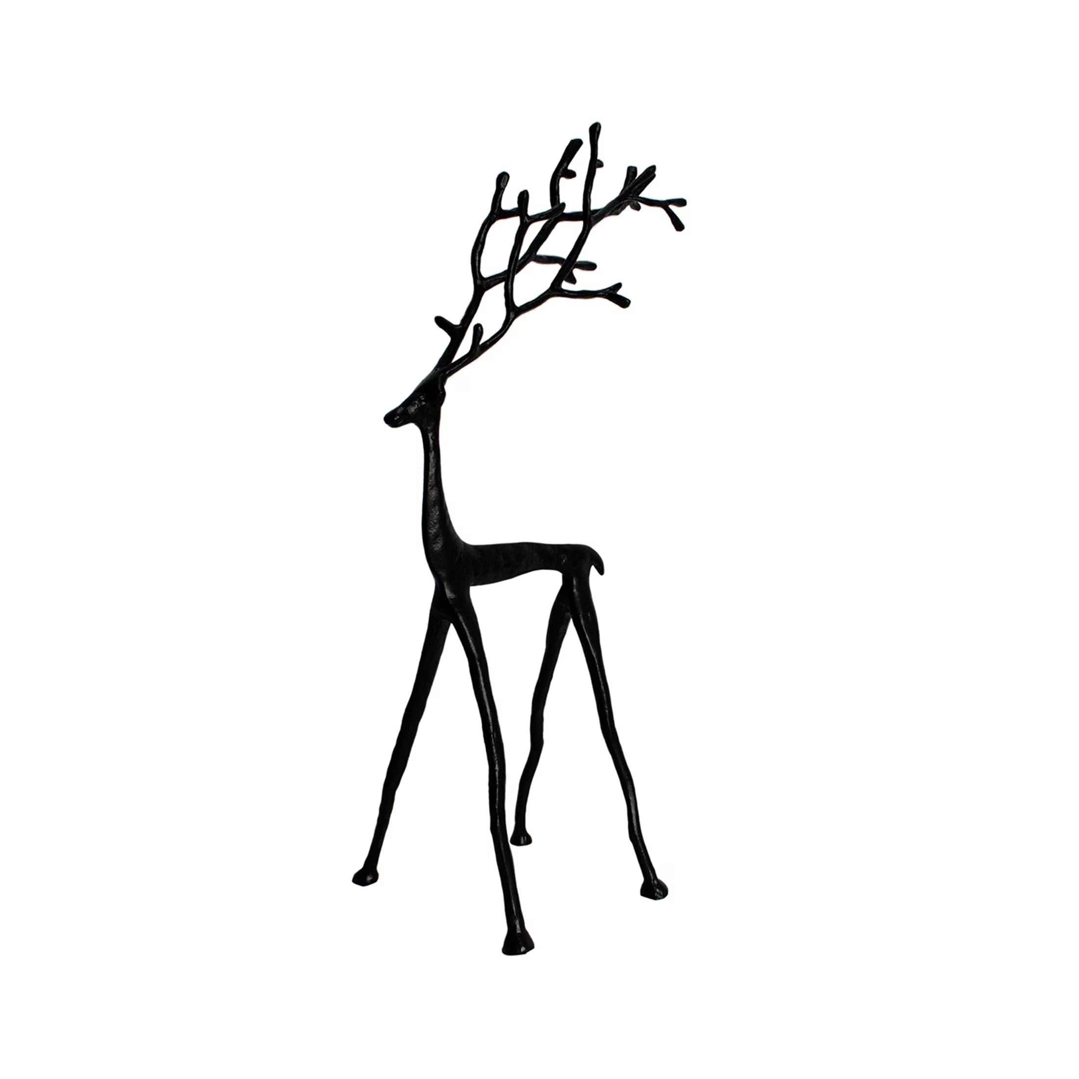 Holiday Time Black Metal Reindeer Decor, 26 in | Walmart (US)