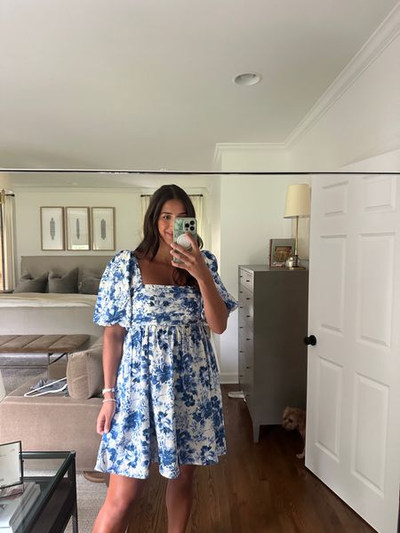 Baby shower dress, Sunday dress, sundress, bridal shower dress, floral dress. Currently 20% off Abercrombie dresses - this print is available in a few different styles so I linked them all!

#LTKWedding #LTKBump #LTKSeasonal