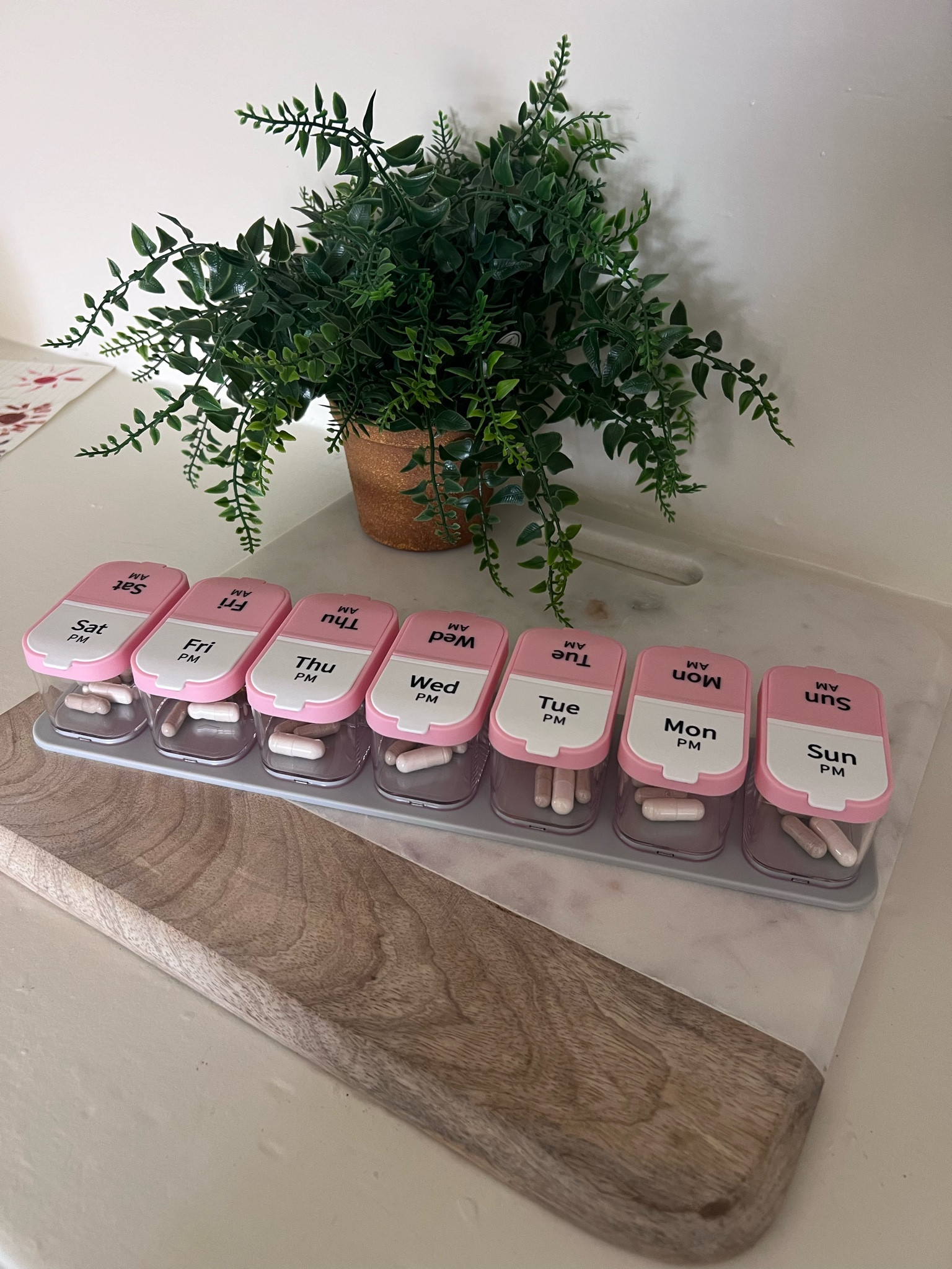 Keeping all the vitamins organized 