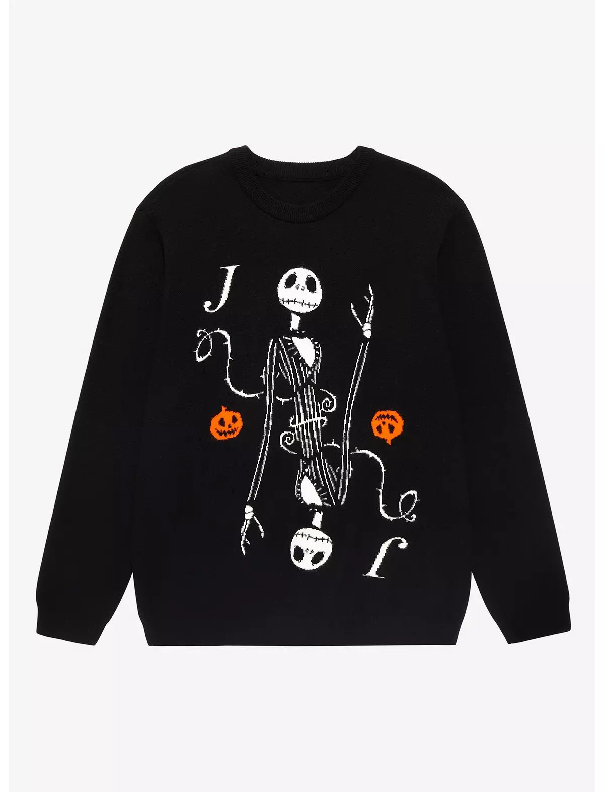 Disney The Nightmare Before Christmas Jack Playing Card Crewneck - BoxLunch Exclusive | BoxLunch