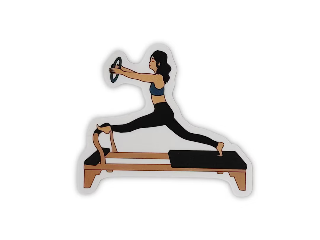 Pilates, Motivational Sticker, Pilates Sticker for Laptops, Water Bottles, Notebooks, Waterproof ... | Etsy (US)
