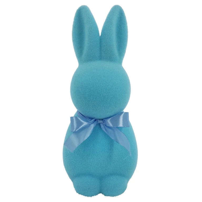 Flocked Bunny with Bow by Ashland  - Easter Decoration for Home and Party | Walmart (US)