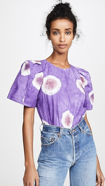 Tie Dye Puff Sleeve Top | Shopbop