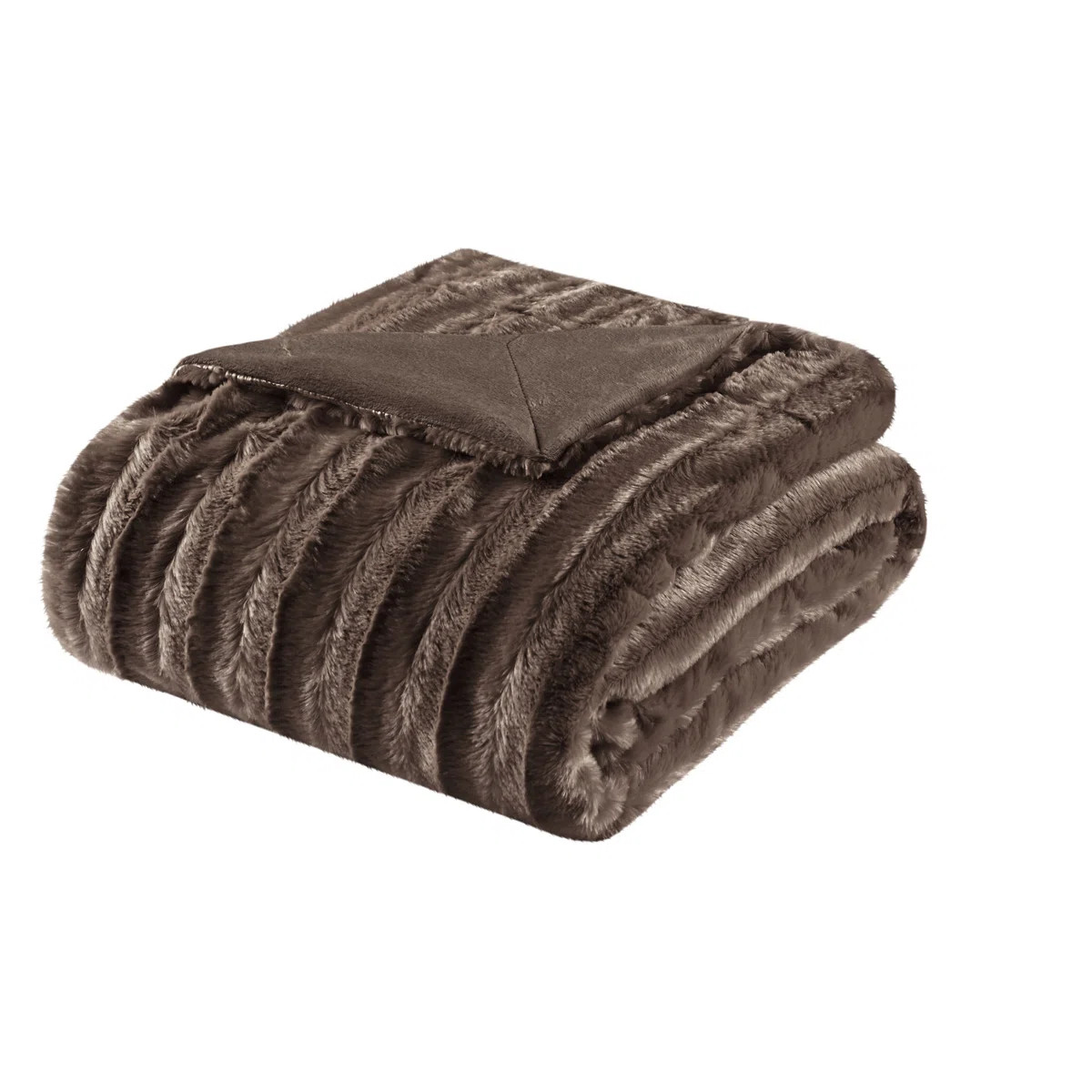 Duke Brown Long Fur Throw 50x60" | Wayfair North America