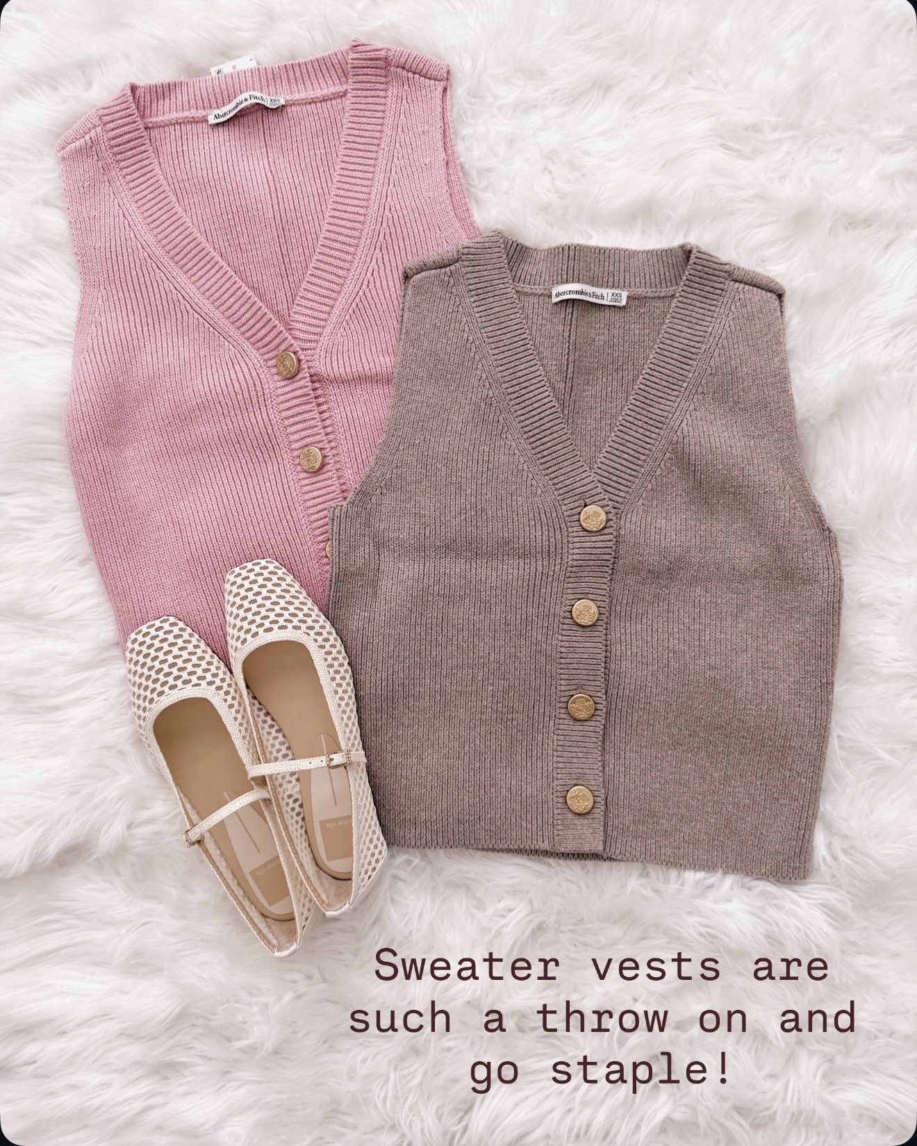 Sweater vests are one of those pieces that instantly make an outfit look styled. Easy to wear on their own or layered and perfect with jeans, shorts, or skirts.

sweater vest outfit women, spring sweater vest outfit, casual spring layering pieces, neutral spring outfits women, preppy spring outfit ideas, women’s knit vest outfit, casual everyday spring outfit, spring wardrobe staples

#LTKWorkwear #LTKSeasonal #LTKOver40