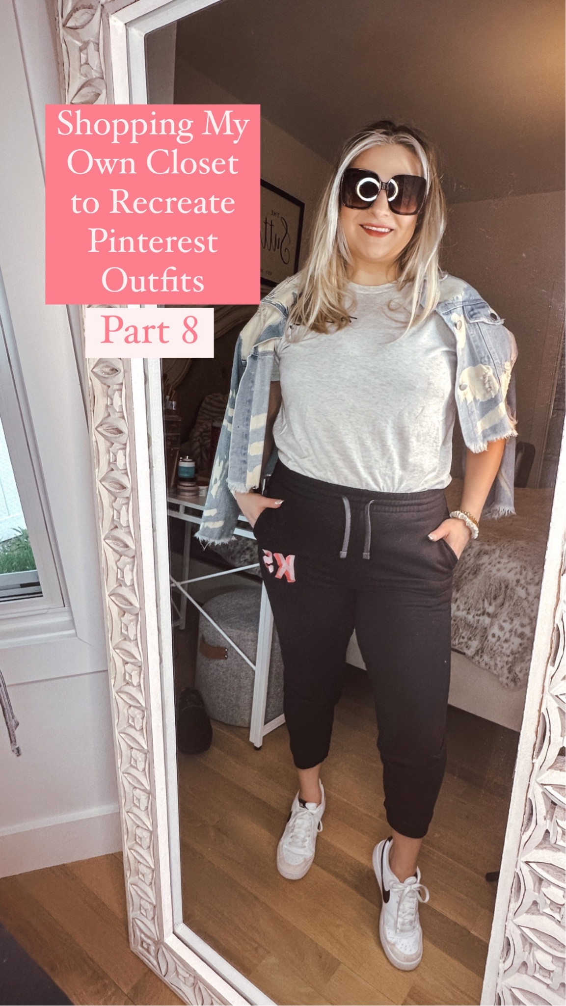 Shopping My Own Closet to Recreate Pinterest Outfits: Part 8🩷

Tshirt: L
Joggers: M (2 letter monogram; front thread pale pink, back thread neon pink)

Follow for more comfy cute style!

#LTKstyletip #LTKcurves #LTKSeasonal