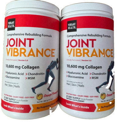 LOT OF 2 Vibrant Health Joint Vibrance 10,600 mg Colla Orange Pineapple 13.7oz | eBay US