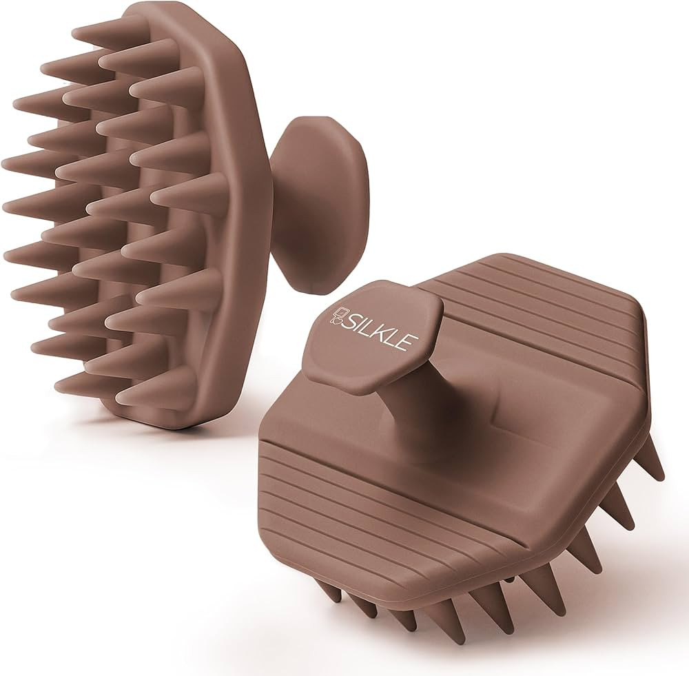 Silicone Scalp Scrubber - Massage Shampoo Brush, Soft Bristles for Hair Growth & Dandruff Removal... | Amazon (US)