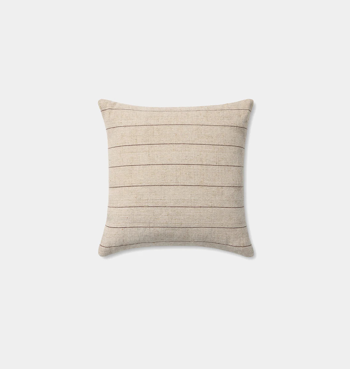 Keisha Pillow Natural / Brown 18" x 18" | Amber Interiors
