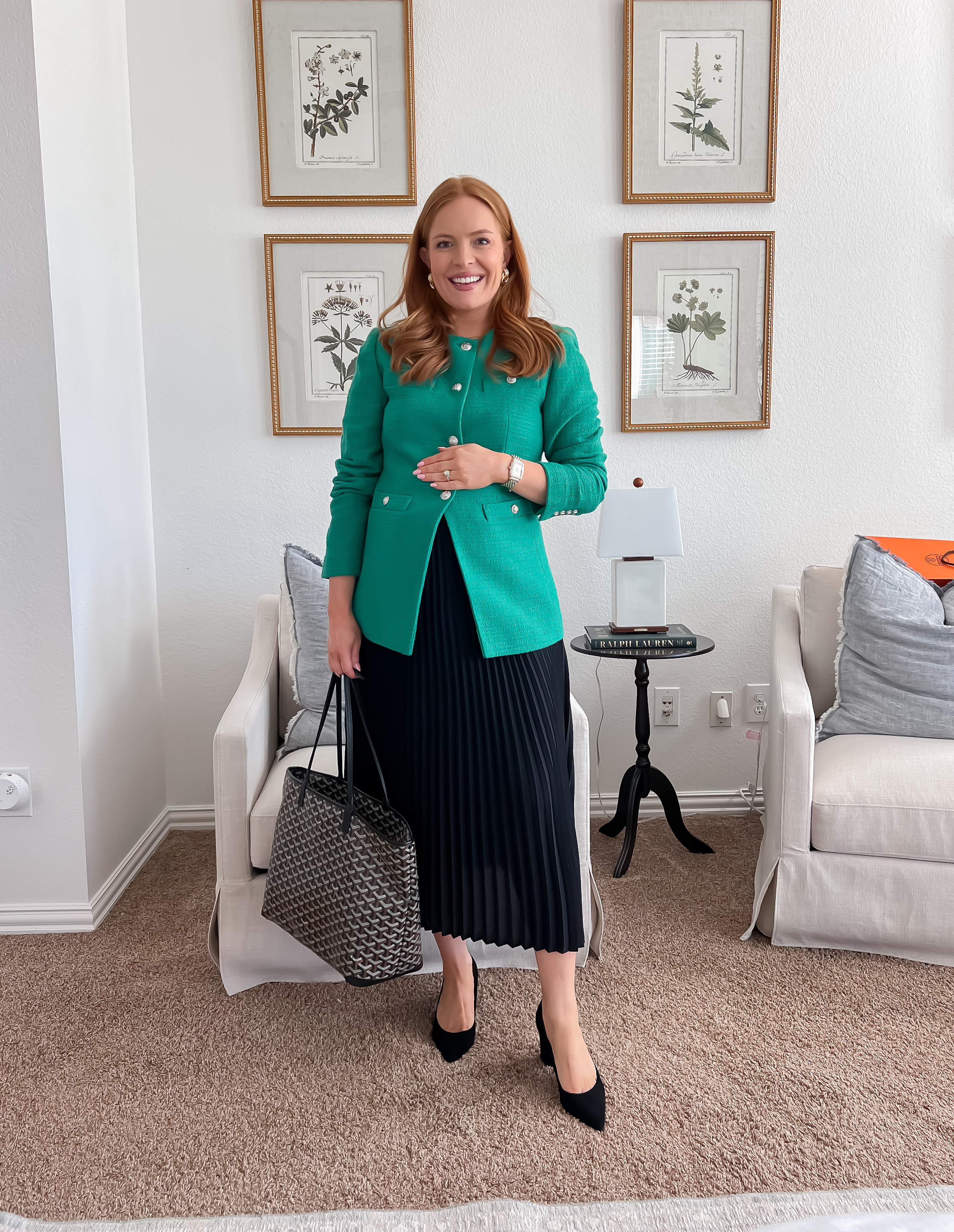 Decided to try pairing this fun green jacket with an all black look for a classy office outfit and it absolutely delivered. 👏🏼

#LTKWorkwear #LTKSeasonal #LTKBump