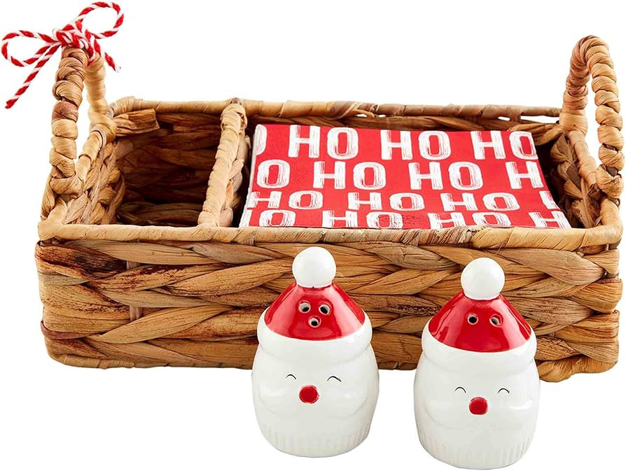 Mud Pie Christmas Salt and Pepper Set, 2 3/4" x 1 3/4" dia | Amazon (US)