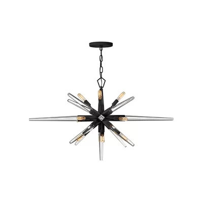 Ariel 12 - Light Sputnik Sphere Chandelier with Crystal Accents | Perigold