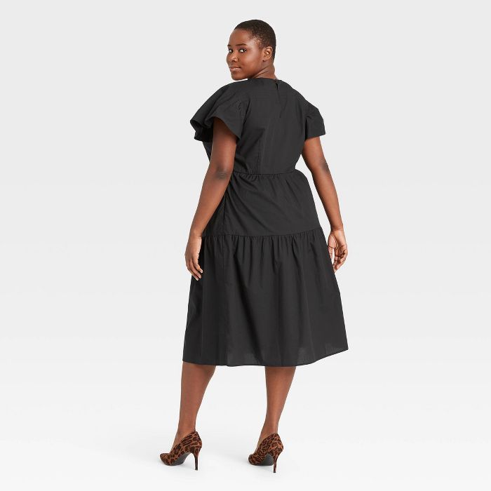 Women's Flutter Short Sleeve A-Line Dress - Who What Wear™ | Target
