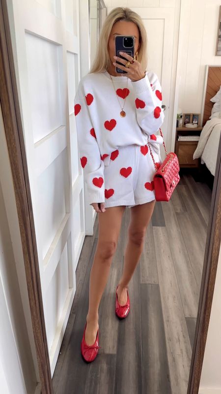 The most perfect cozy Valentine’s Day outfit. ❤️❤️❤️ Wearing the smallest size. If you’re petite, the sweater is easily a sweater DRESS. #LTKseasonal #LTKstyletip #LTKmostloved

#LTKSeasonal #LTKstyletip #LTKMostLoved