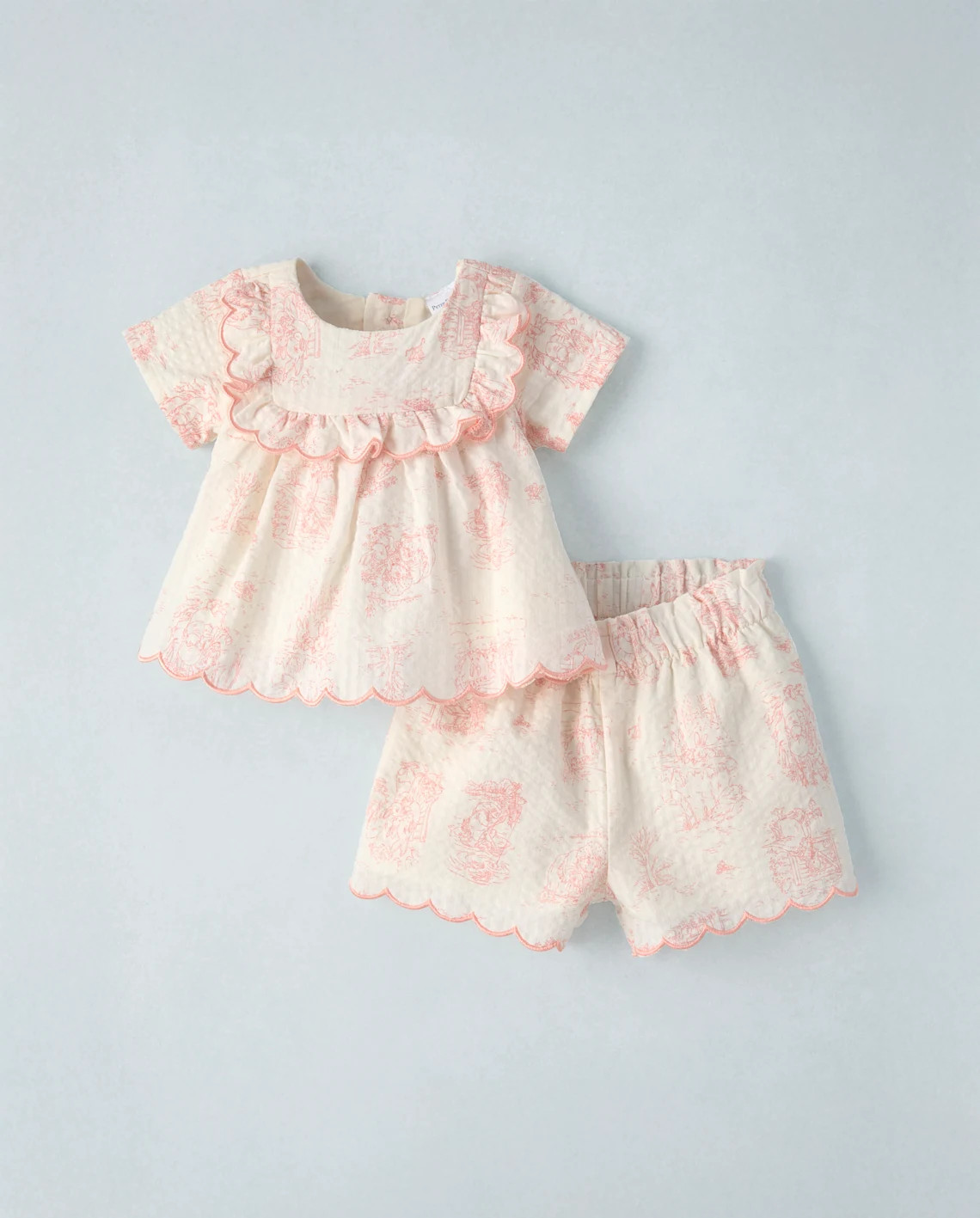 Baby Girls Short Sleeve Peter Rabbit Embroidered Seersucker 2-Piece Outfit Set - MULTI | Gymboree | Gymboree