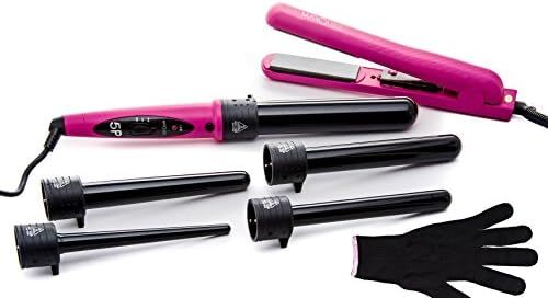Marquee Beauty Professional Salon 8 Piece Flat And Curling Iron Set, 5 Interchangeable Ceramic To... | Amazon (US)