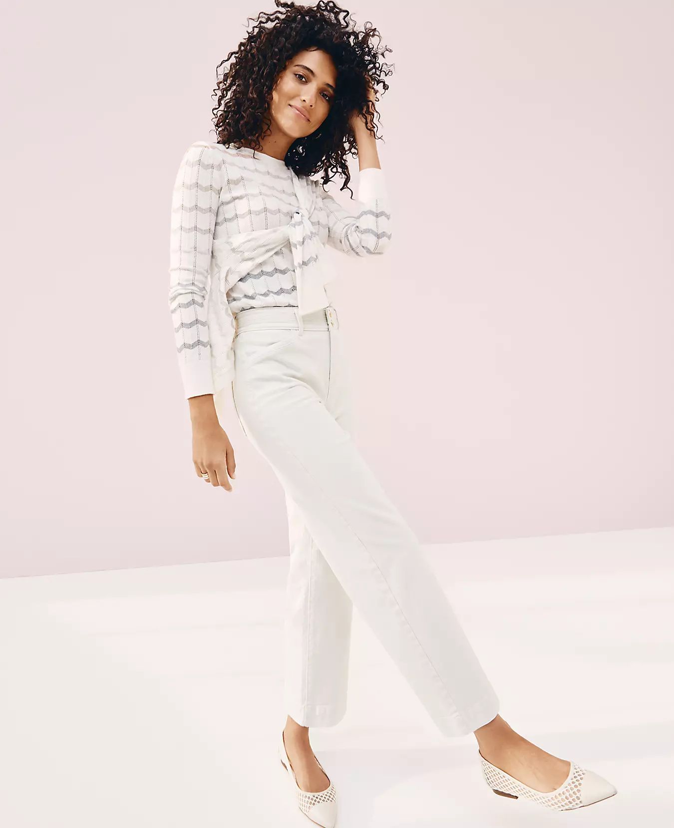 Easy Straight Jeans in White Mirage | Ann Taylor | Ann Taylor (US)