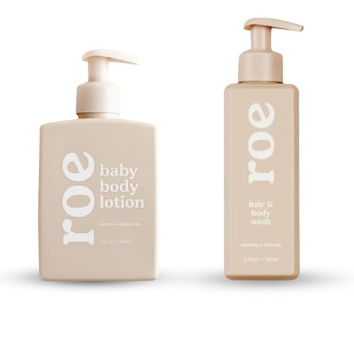 Roe Wellness- Baby Wash and Lotion | Great For Sensitive Skin Lightweight Moisturizing Lotion & Cleansing Body & Hair Wash | Amazon (US)