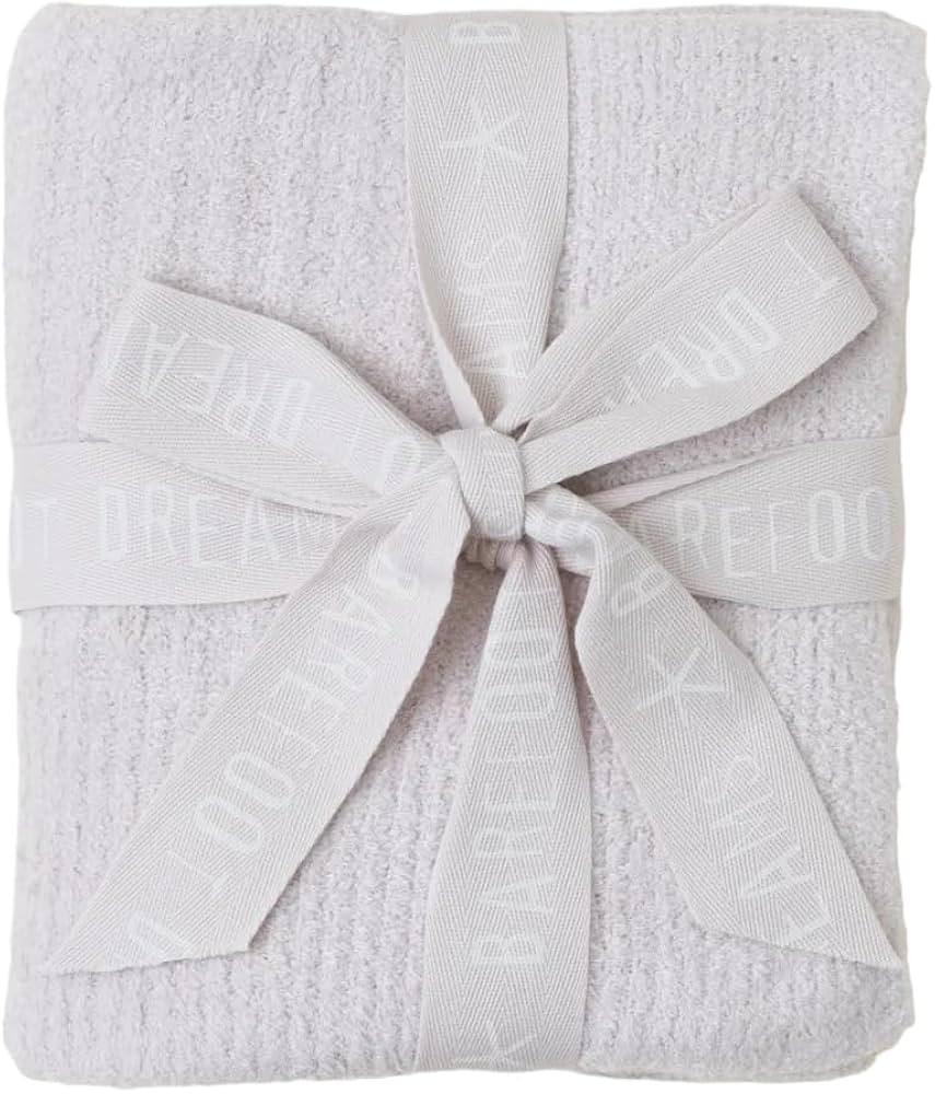 Barefoot Dreams CozyChic Lite Ribbed Blanket, Almond 30"x40" | Amazon (US)