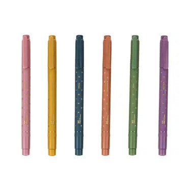 Earth Tones Dual-Tip Markers 6-Pack | Erin Condren | Erin Condren