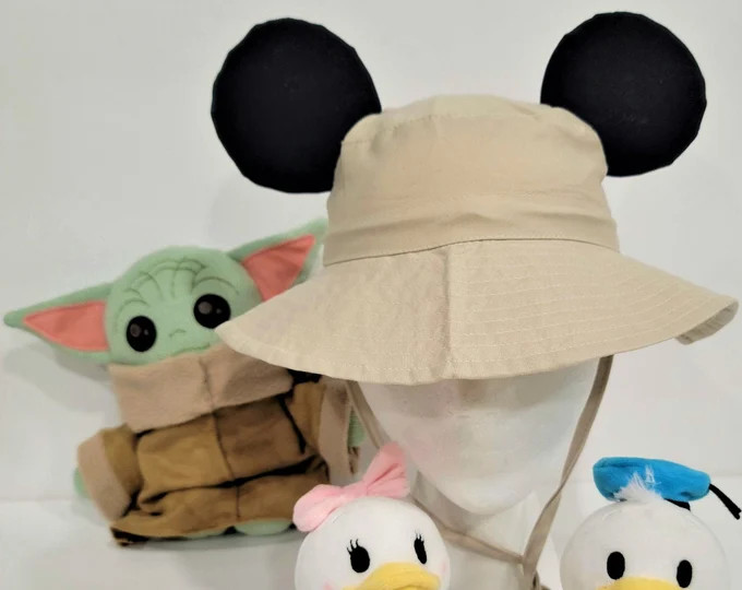 Jungle Cruise Disney Bucket Hat Ears | Safari Mickey Mouse Ears | Etsy (Global)