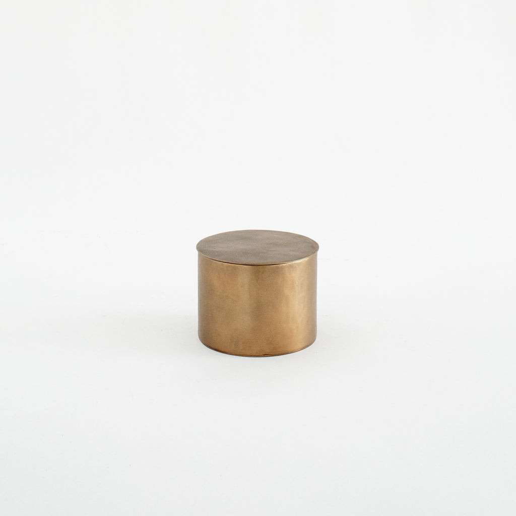 Round Brass Box | The Vintage Rug Shop